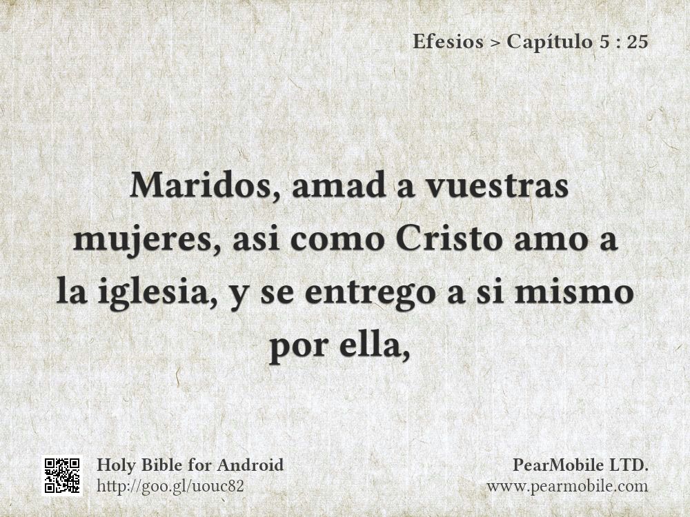 Efesios, Capítulo 5:25